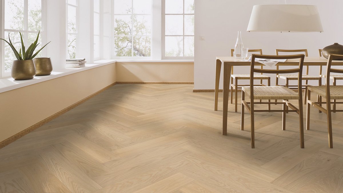Floer Hybride Hout - Crème Eiken Visgraat (Uitlopend) - Afbeelding 5