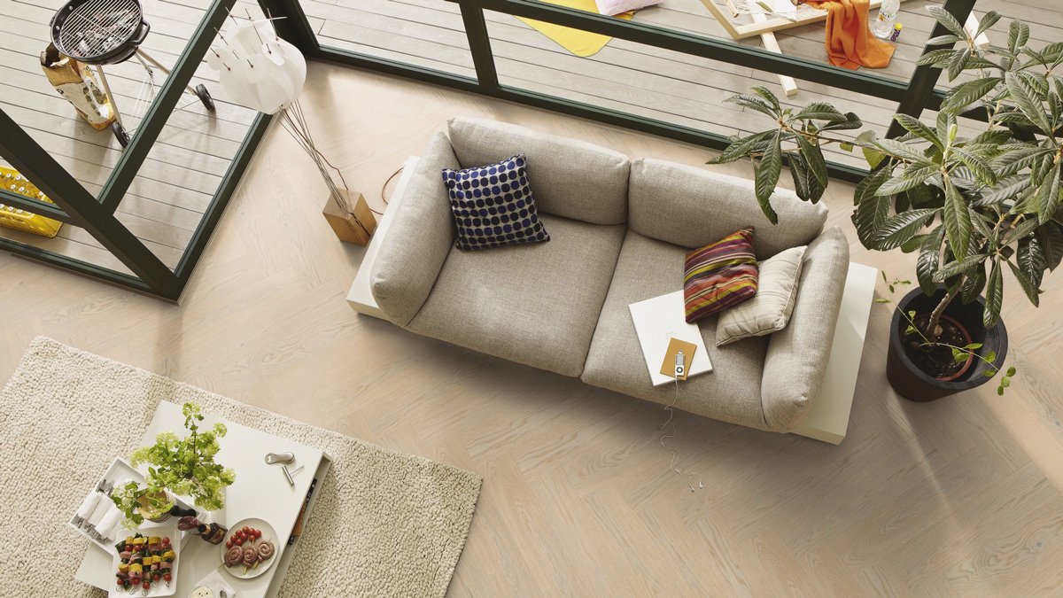 Floer Hybride Hout - Wit Eiken Visgraat (Uitlopend) - Afbeelding 3