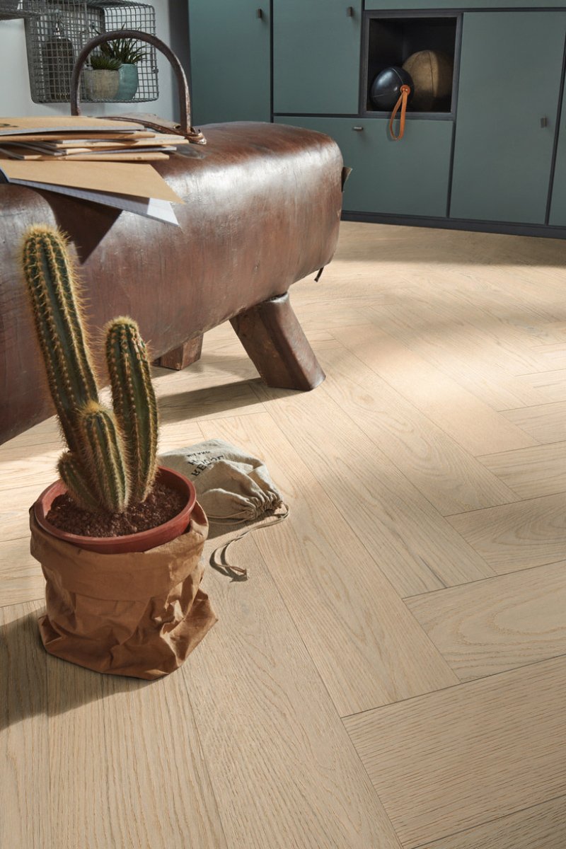 Floer Hybride Hout - Wit Eiken Visgraat (Uitlopend) - Afbeelding 2