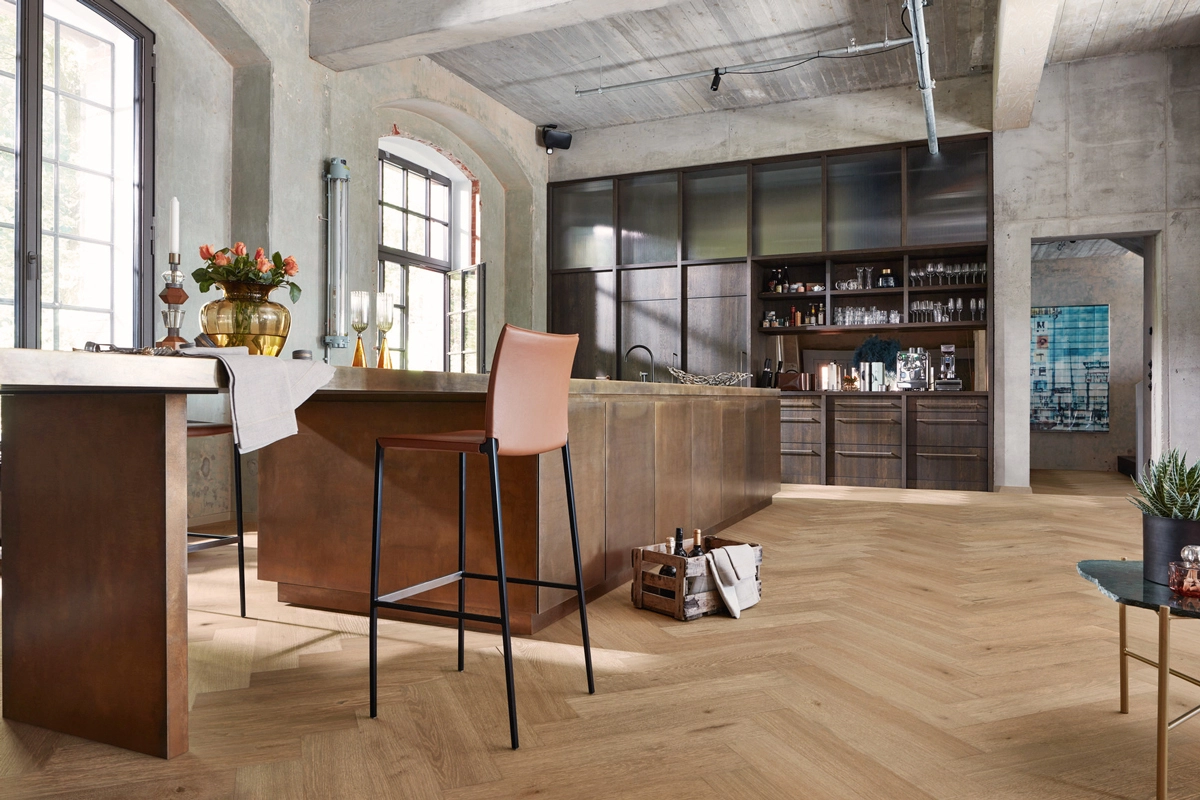 Floer Hybride Hout - Greige Eiken Visgraat - Afbeelding 3