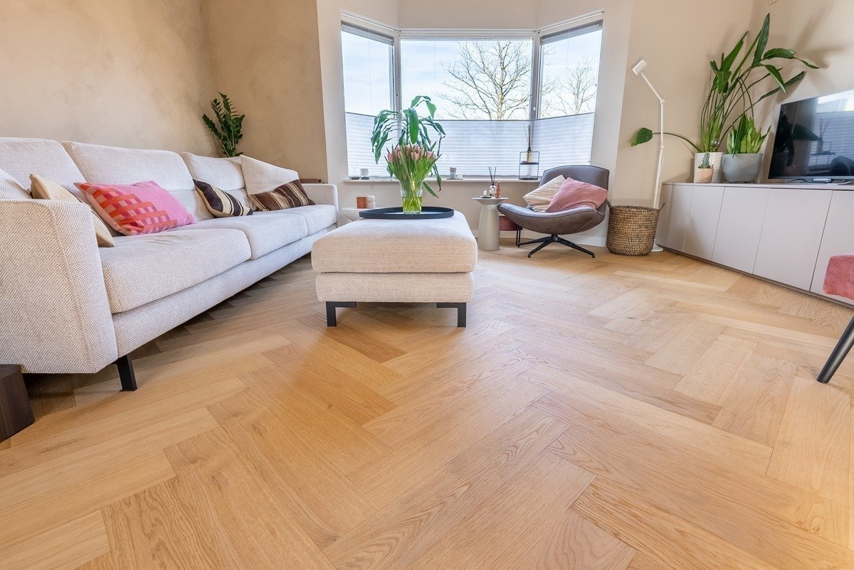 Floer Hybride Hout - Natuur Eiken Visgraat - Afbeelding 9