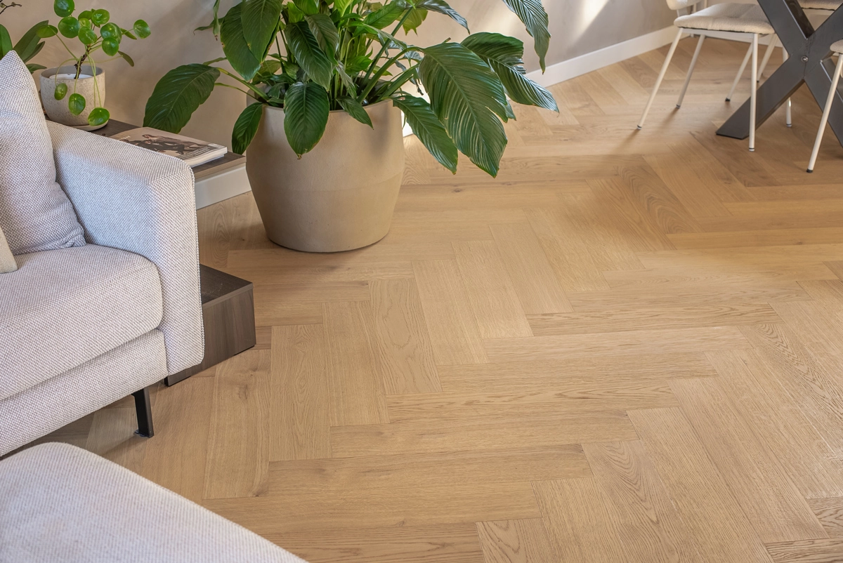 Floer Hybride Hout - Puur Eiken Visgraat - Afbeelding 4