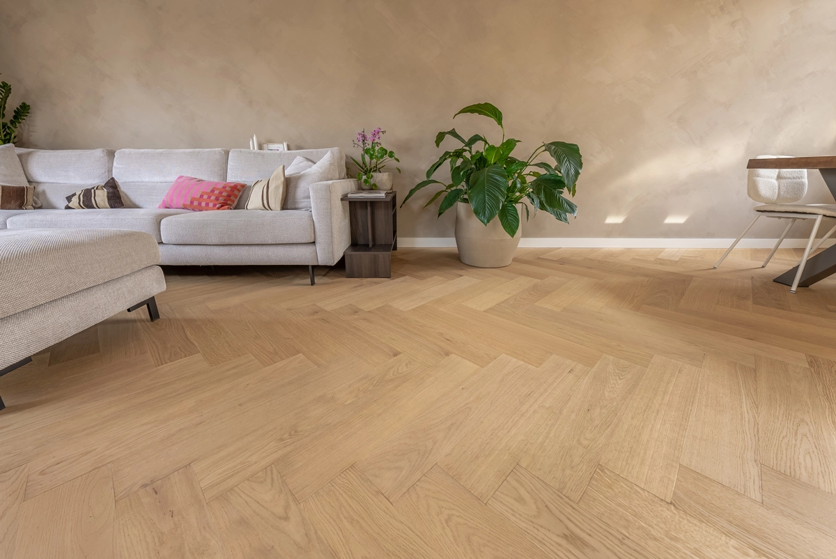 Floer Hybride Hout - Puur Eiken Visgraat - Afbeelding 5