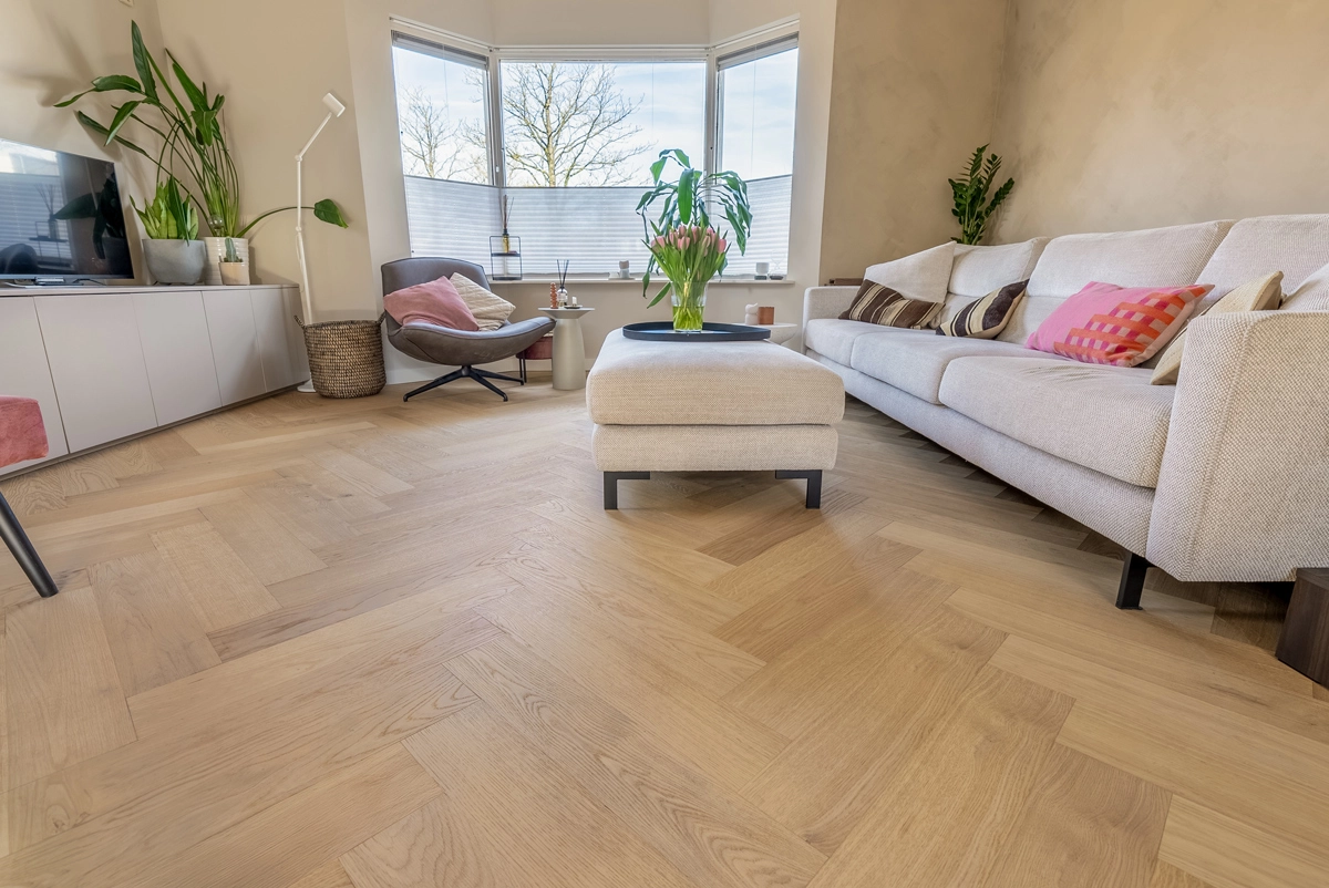 Floer Hybride Hout - Puur Eiken Visgraat - Afbeelding 15