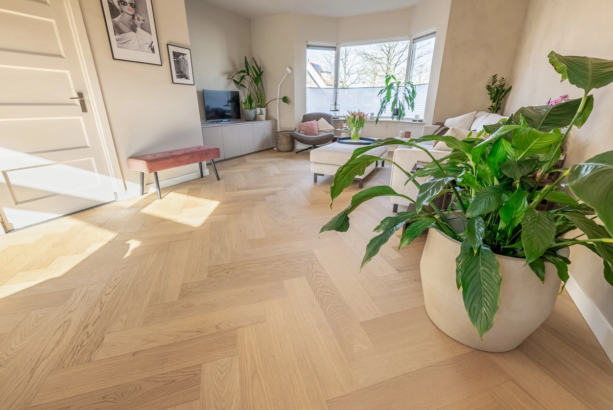 Floer Hybride Hout - Puur Eiken Visgraat - Afbeelding 9