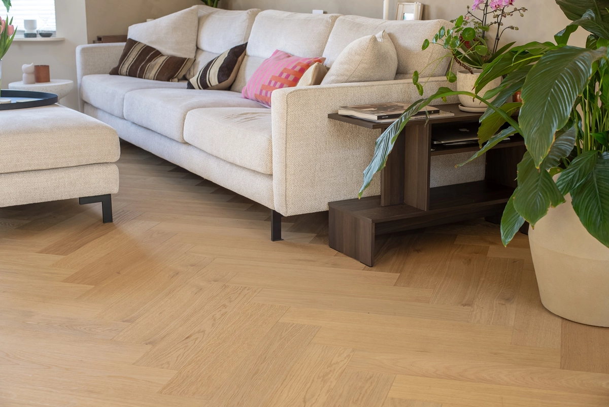 Floer Hybride Hout - Puur Eiken Visgraat - Afbeelding 13