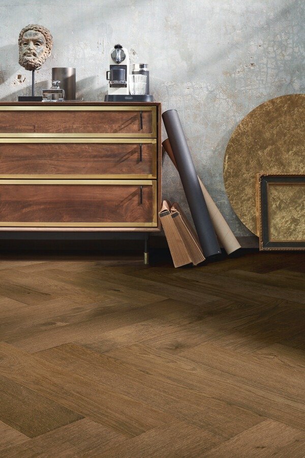Floer Hybride Hout - Warmbruin Eiken Visgraat - Afbeelding 4