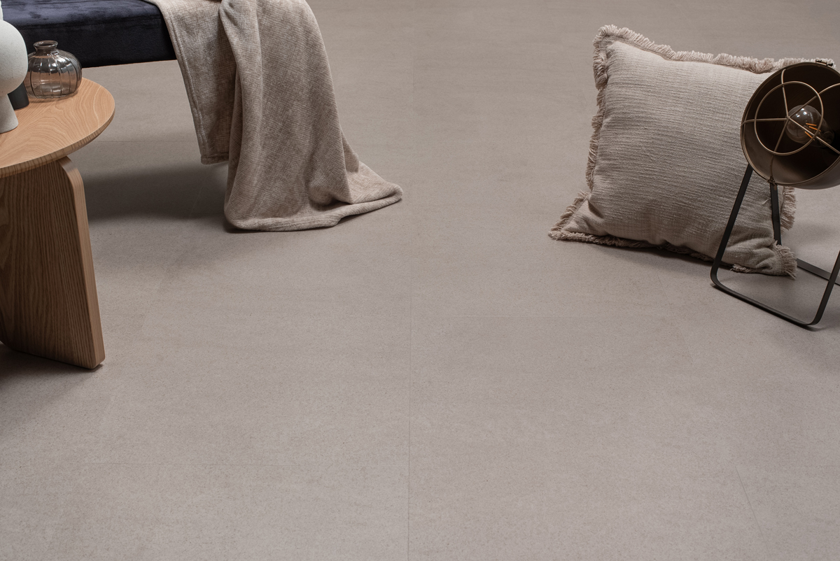 Floer Tegel Click PVC - Betonlook Greige - Afbeelding 6