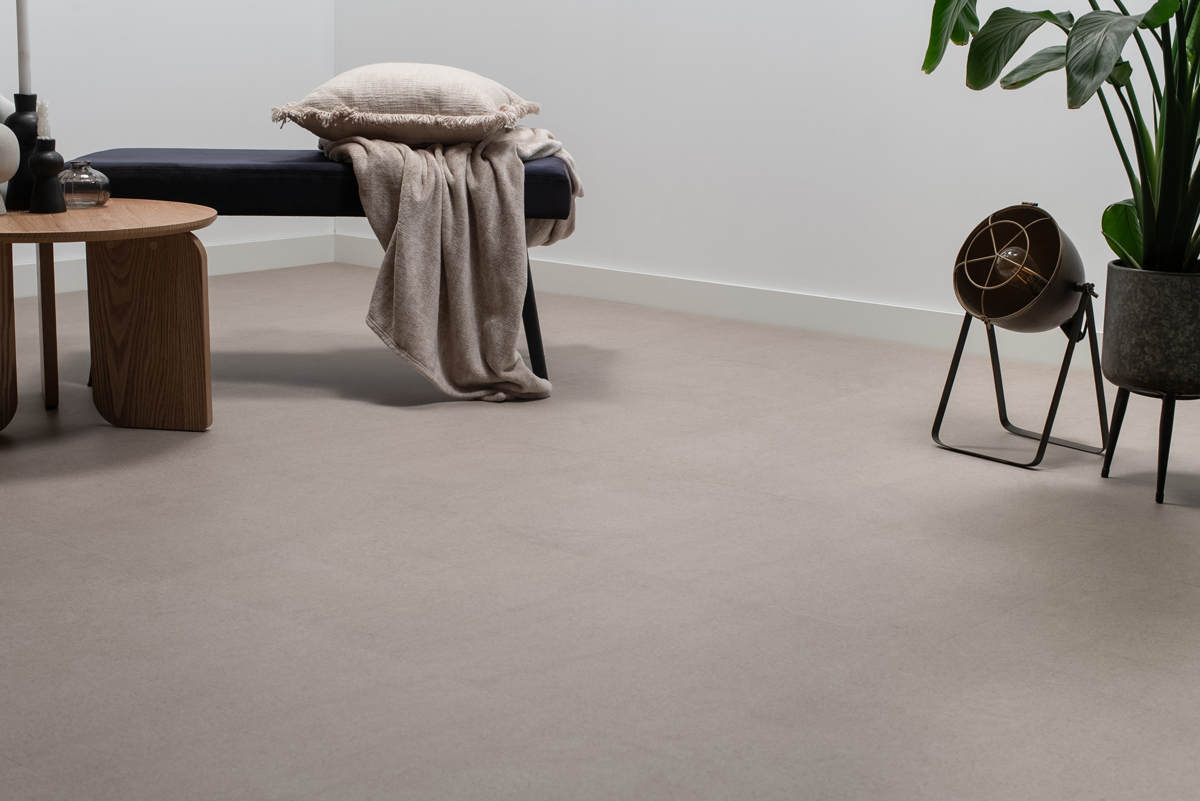 Floer Tegel Click PVC - Betonlook Greige - Afbeelding 7