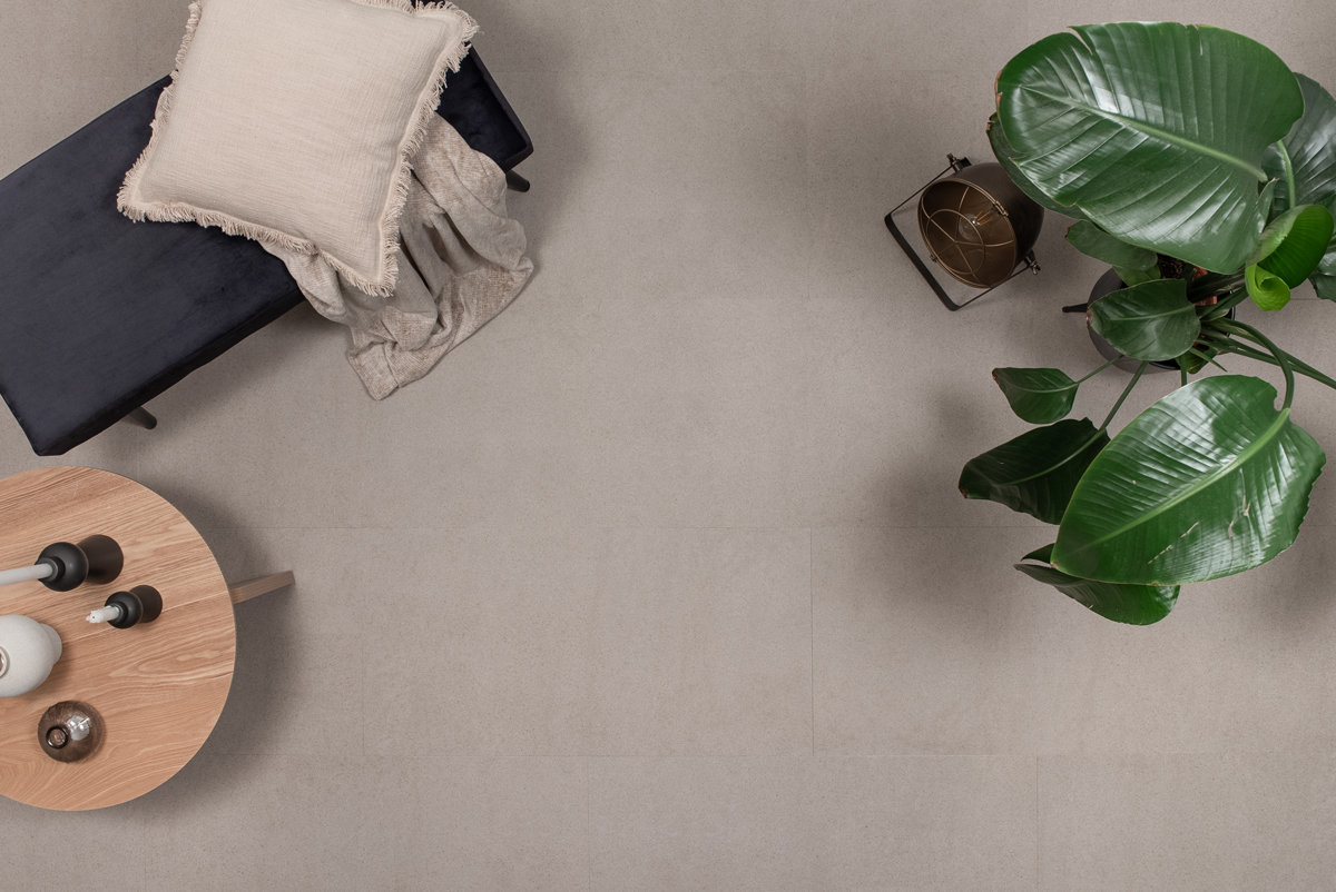 Floer Tegel Click PVC - Betonlook Greige - Afbeelding 8