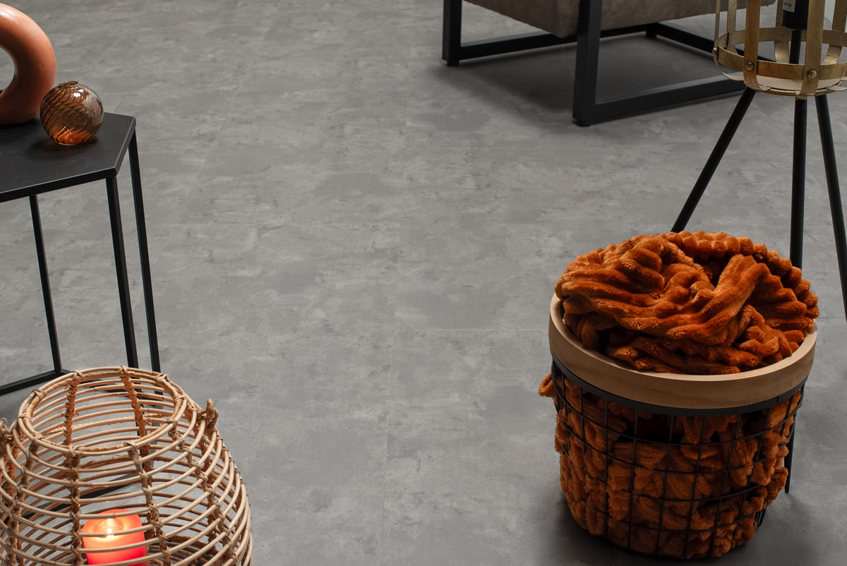 Floer Tegel Click PVC - Betonlook Grijs - Afbeelding 6