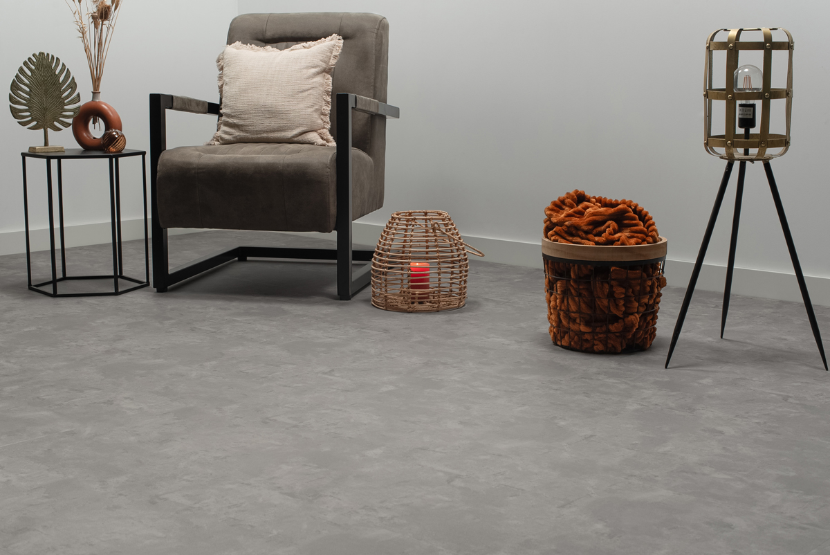 Floer Tegel Click PVC - Betonlook Grijs - Afbeelding 7