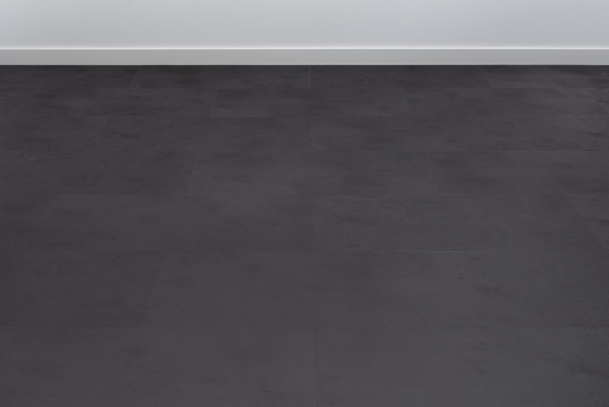 Floer Tegel Click PVC - Betonlook Zwart - Afbeelding 13