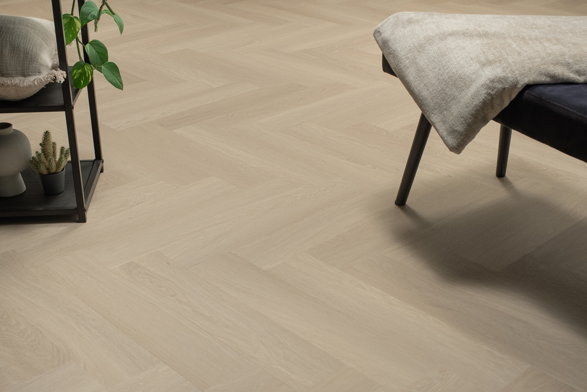 Floer Visgraat Click PVC - Beige Eiken - Afbeelding 5