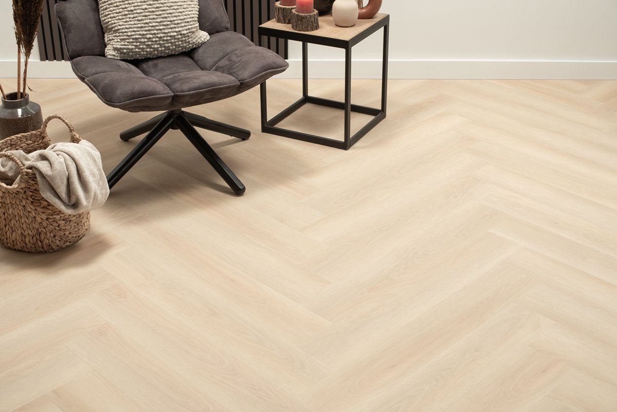 Floer Walvisgraat Click PVC – Balein Beige - Afbeelding 18