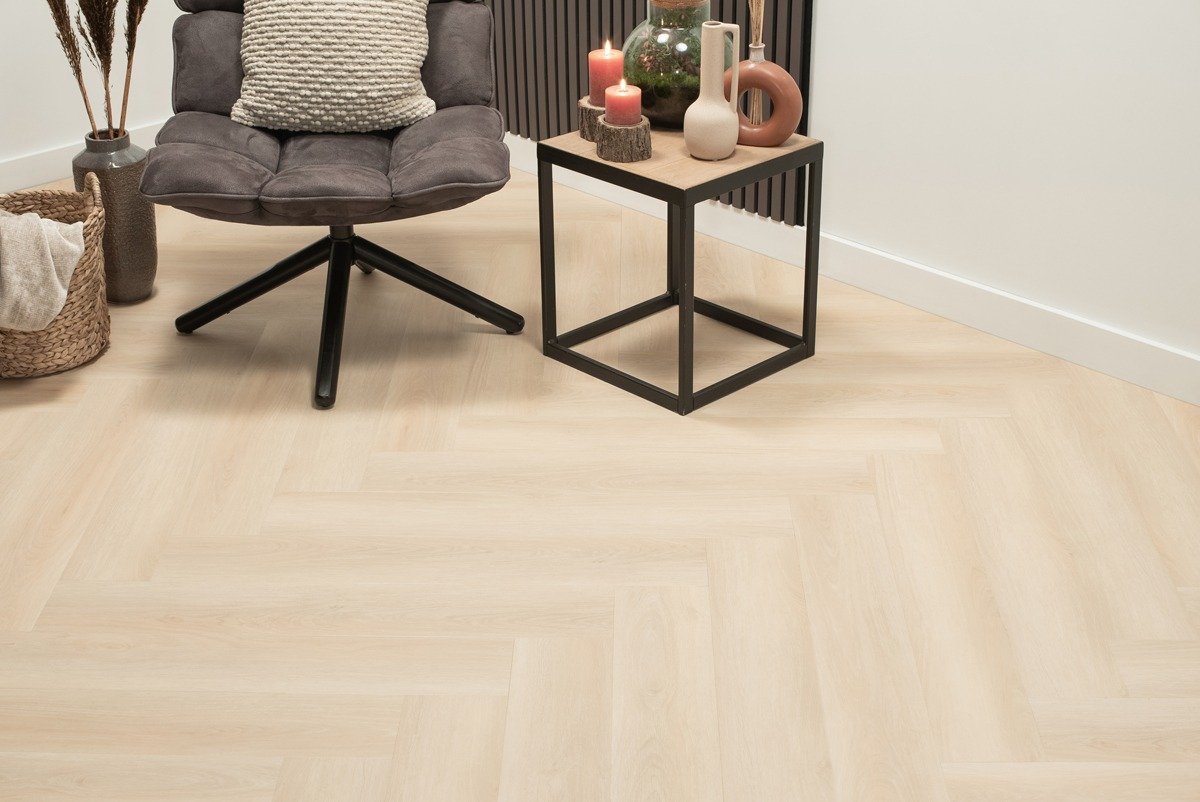 Floer Walvisgraat Click PVC – Balein Beige - Afbeelding 14