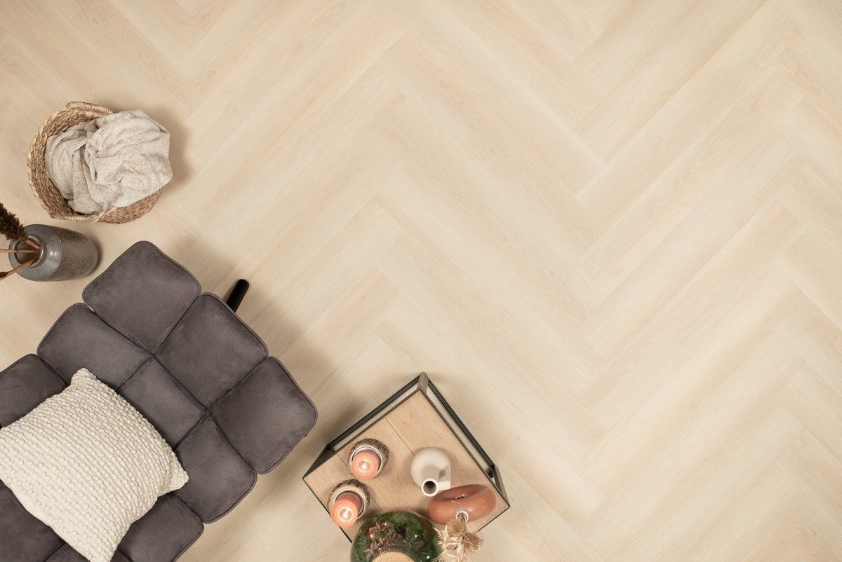 Floer Walvisgraat Click PVC – Balein Beige - Afbeelding 17