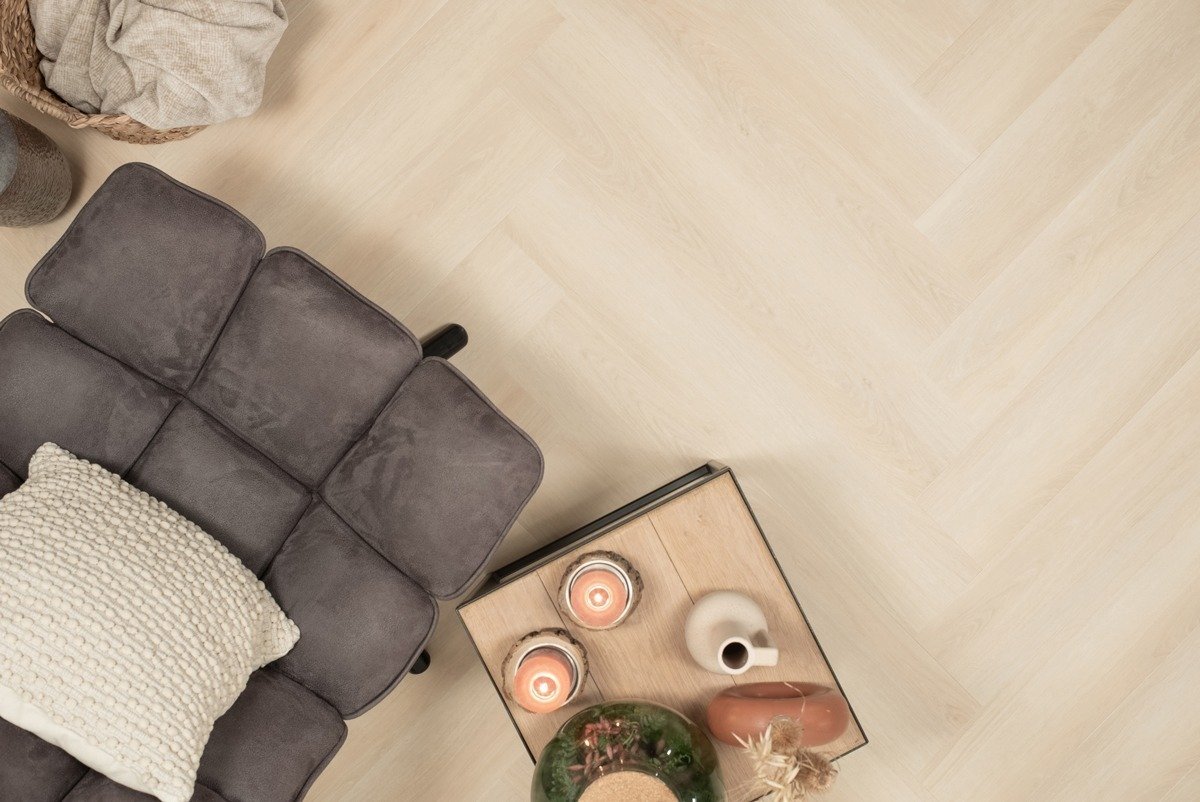 Floer Walvisgraat Click PVC – Balein Beige - Afbeelding 10